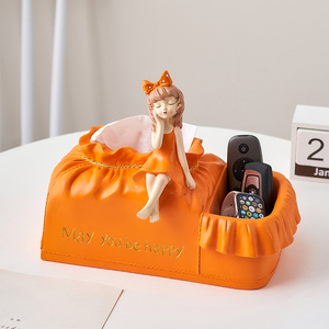 Decorative Accessories Resin Multifunctional Tissue <strong>Box</strong> Bow <strong>Tie</strong> Cat <strong>Storage</strong> <strong>Box</strong> - Product Image 1