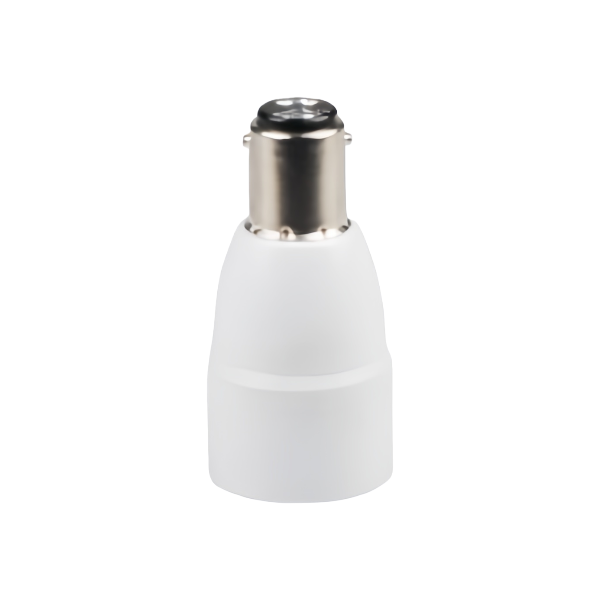 CE Certified Plastic BA15D to E14 Bulb Socket Adapter Lamp Holder AC 125-250V 1-Year Warranty