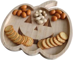 Piatto da Cena in Legno Fatto a Mano con Decorazioni di Halloween: Zucca, Pipistrello, Fantasma, Ragnatela, <span class=keywords><strong>Mummia</strong></span>, Croce - Product Image 1