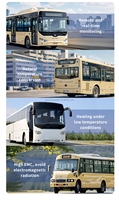 Sistema de Aire Acondicionado para Autobús de 12V/24V CC, Montado en el Techo, Accionado por el Motor del Vehículo, para Autobuses Convencionales de Pasajeros de 5~6m