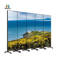 Ningshine Intérieur Double Côté Numérique Signalisation P1.86 Affiche Led Affichage Étanche Poussière Portable Led Affiche Écran
