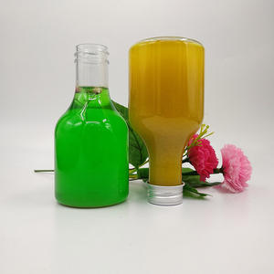 Bouteille de boisson en plastique PET de 200 ml en forme de vin, avec étiquette personnalisée sérigraphiée, de qualité alimentaire, avec bouchon à vis, pour thé, soda - Product Image 1