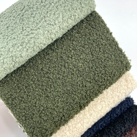 Günstiger Arabischer Sofa-Stoff in Rollenform, Grüner Bouclé-Stoff, Cremeweißer Bouclé-Stoff für Relaxsessel