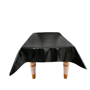 Housse de table de billard 7 8 9 pieds en cuir PU imperméable noir, protection pour table de snooker et de billard - Product Image 3