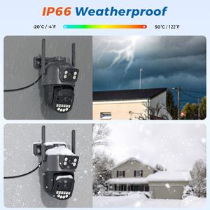 Camera an ninh 360 độ khu vực bên ngoài wifi ngoài trời với ổ cứng tấm pin mặt trời mà không cần Vợ - Product Image 3