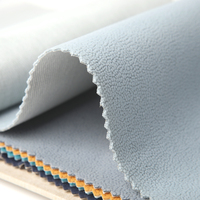 Tissu d'ameublement en similicuir PU texturé mat à bulles, base en tricot de polyester pour canapé et chaise de salle à manger