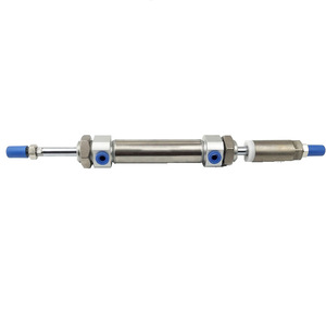 Mini vérin pneumatique réglable Yitaino SMCJ20 25 32 40X20 25 30 50 60 75 100 125S en acier amorti - Product Image 2
