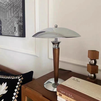 Lampe de table UFO flexible et écologique, personnalisable en gros, style Wabi-Sabi rétro Bauhaus, éclairage LED E14 pour chambre à coucher