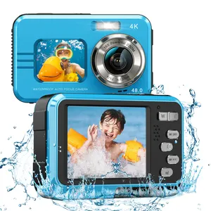 Groothandel Fabrikant Oem Hd 2.7K Selfie Dual Screen Waterdichte Digitale Camera Onderwater 48mp Punt En Schieten Digitale Camera 'S