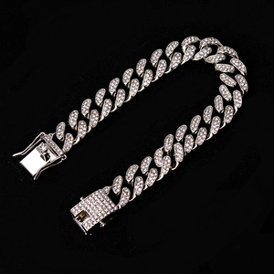 Pulsera de eslabones cubanos estilo Hip Hop para hombre y mujer, joyería de 18K, chapado en oro rosa, ostentoso, de 13mm, con diamantes de circonita cúbica, Miami - Product Image 6