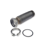 Tuyau soufflé en acier inoxydable pour échappement, référence OE M66 7091 0405, compatible avec les moteurs Cummins ISX 11.9 15.0 ISM 10.8, tuyau flexible pour camion
