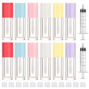 6ml Colorful <b>Plastic</b> Lip Gloss <b>Tubes</b> with Screw Cap and Screen Printing Empty Cosmetic Containers - Product Image 2