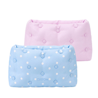 Pochette cosmétique personnalisée avec logo en tissu à pois, bouton magnétique doux et rembourré, sac cadeau promotionnel, sac à maquillage GWP