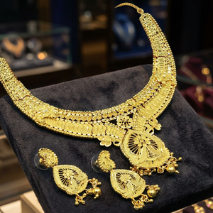 Colliers courts traditionnels pour femmes en laiton plaqué or 14K, 18K, 24K, style chaîne maille forçat, ensemble de mariage en laiton rempli d'or, vente en gros - Product Image 3