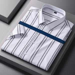 New in <strong>Shirt</strong> Thin Summer Plaid Short Sleeve <strong>Shirts</strong> <strong>for</strong> <strong>Men</strong> Casual Fashion Korean Popular Trend Clothes - Product Image 4