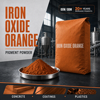 Pigment d'oxyde de fer orange industriel à bas prix et à performance stable pour la production d'encre, les pigments du cuir et la teinture des matériaux de construction