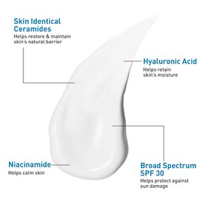 Loción Facial Hidratante <span class=keywords><strong>con</strong></span> Ceramida y Niacinamida, SPF 30 AM, Protector Solar de Amplio Espectro, Crema Facial de Día para Todo Tipo de <span class=keywords><strong>Piel</strong></span>, Uso Diario - Product Image 4