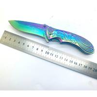Couteau pliant de poche multifonction en acier inoxydable, outil utilitaire de survie et de camping