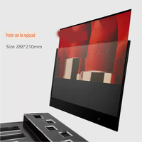 Support de présentation de rouge à lèvres en acrylique de qualité supérieure avec porte-logo pour les magasins de beauté et les diffusions en direct