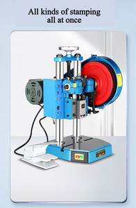 Prensa de Mesa para Chapa Metálica, Prensa Eléctrica Pequeña de 1T, Prensa Automática de Doble Columna, Máquina Perforadora de Hierro con Pedal - Product Image 5