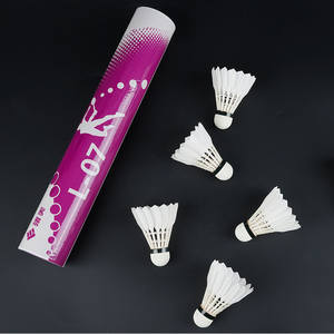 <span class=keywords><strong>Volant</strong></span> de badminton Lingmei L07 en plumes de canard naturelles, vol stable, résistant au vent, intérieur/extérieur, liège composite, 12 - Product Image 5