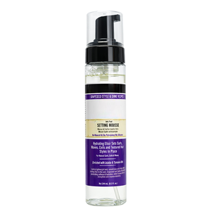 Lightweight Organic Anti-Poof Hair Mousse Setting <b>Foam</b> <b>for</b> Curls Waves Coils Frizzy Hair Hydrating Styling No Greasy Feel - Product Image 1