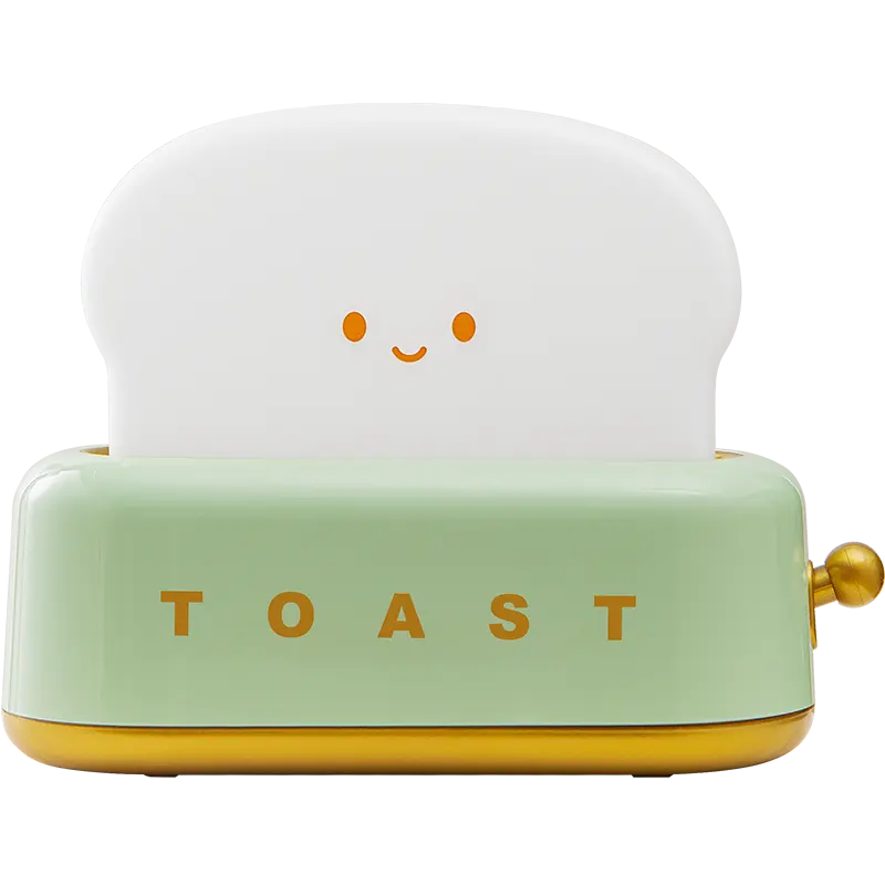 Nieuwe Draagbare Oplaadbare Schattige Toast Brood Nachtlampje Met Timer Dimmen Slaap Nachtlampje Voor Kinderkamer