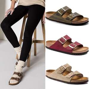 Birkenstocks véritable peau de vache en cuir à semelle souple diapositives pantoufles santé chaussures de plage pour femmes/hommes bas <span class=keywords><strong>prix</strong></span> été vêtements de plage - Product Image 6