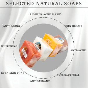 Savon naturel au lait de chèvre pour le soin de la peau Savon à la glycérine blanchissant et exfoliant pour la peau Savon de riz fait main pour femmes - Product Image 4