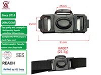 Ceinture de sécurité OEM en plastique pour poussette de bébé 25mm boucle à 3 voies pour poussette de bébé chaise haute pour enfant