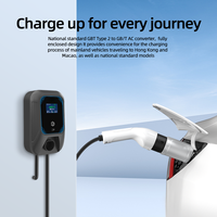 Vente en gros d'adaptateurs EV de type 2 vers GB/T dotés d'une capacité de charge lente AC à 7 broches, adaptés aux véhicules en Chine continentale
