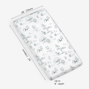 Draps <span class=keywords><strong>de</strong></span> lit pour bébé en <span class=keywords><strong>coton</strong></span> et bambou tissé moderne, doux, écologiques, à motifs marins et à pois, pour toutes les saisons, tailles standard et pour tout-petits - Product Image 6
