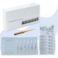 Lima rotativa de endodoncia Dental cónica dorada, Lima de conducto radicular Niti Dental, Lima rotativa NITI cónica de oro endodóntica Dental