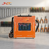 Machine de nettoyage laser portable 100W 200W mini, à impulsions, pour le décapage de la rouille, la peinture et l'huile, avec sac à dos et poignée