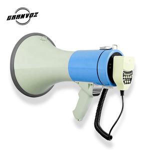 एब्स 50W रिचार्जेबल टॉक सिरेन मेगाफोन 12v के साथ bt usb sd प्लास्टिक वायरलेस मेगाफोन ER-68USB का - Product Image 5