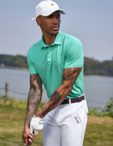 Liquidation – Polo Homme à Manches Courtes Rayé Séchage Rapide – T-shirt de Golf Respirant Anti-plis Décontracté pour l'Été – Hommes et Garçons - Product Image 5