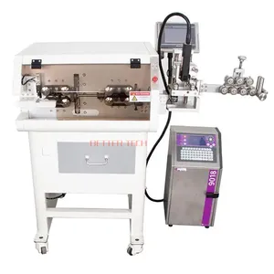 0.1-6mm2 Automatic Electrical Wire Cable Cutting Stripping Inkjet Marking Printing Machine