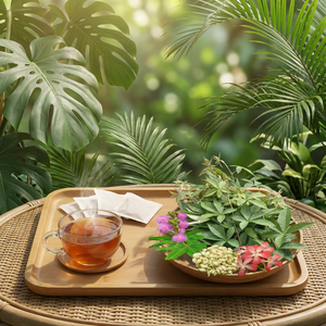 My Nuong Beauty <b>Tea</b> with Rubus Alceaefolius Leaf – Handpicked Vietnamese Herb for Antioxidant-Rich Sipping - Product Image 4