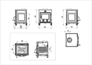 Indoor Heating Wood Burning Warming Stove Cast Iron Wood Burner Stove Freestanding <b>Fireplace</b> - Product Image 4