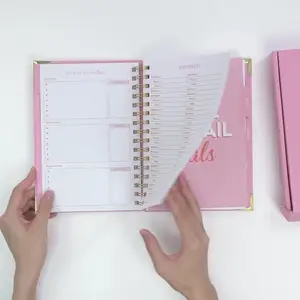 Caderno de planejamento semanal personalizado para fitness, caderno com presente de luxo, agenda semanal para uso diário e semanal, caixa com impressão