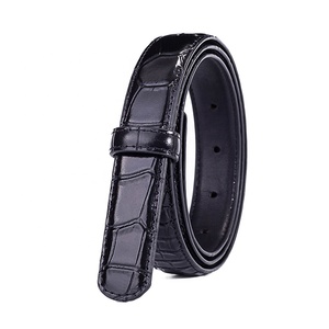 Cinture <span class=keywords><strong>in</strong></span> Pelle di Vacchetta di Prima Qualità con Motivo Coccodrillo Multicolore per Signore, <span class=keywords><strong>Cinturino</strong></span> Sostitutivo - Product Image 4