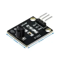 Módulo Sensor Transmisor y Receptor Infrarrojo IR de 38KHz para Bloques de Construcción Electrónicos con Protección de Circuito