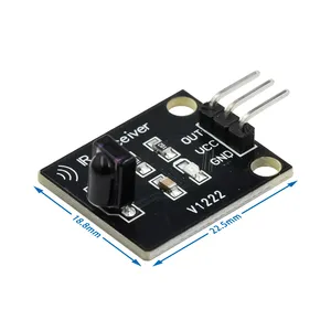 Module émetteur infrarouge IR, capteur récepteur infrarouge numérique 38 kHz pour Arduino, bloc de construction électronique - Product Image 2