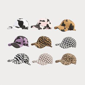 Fashion Trendy Women Men Cow Design Leopard Baseball Caps <b>Sunscreen</b> Zebra Cow Print SUN HAT Sport Cap - Product Image 2