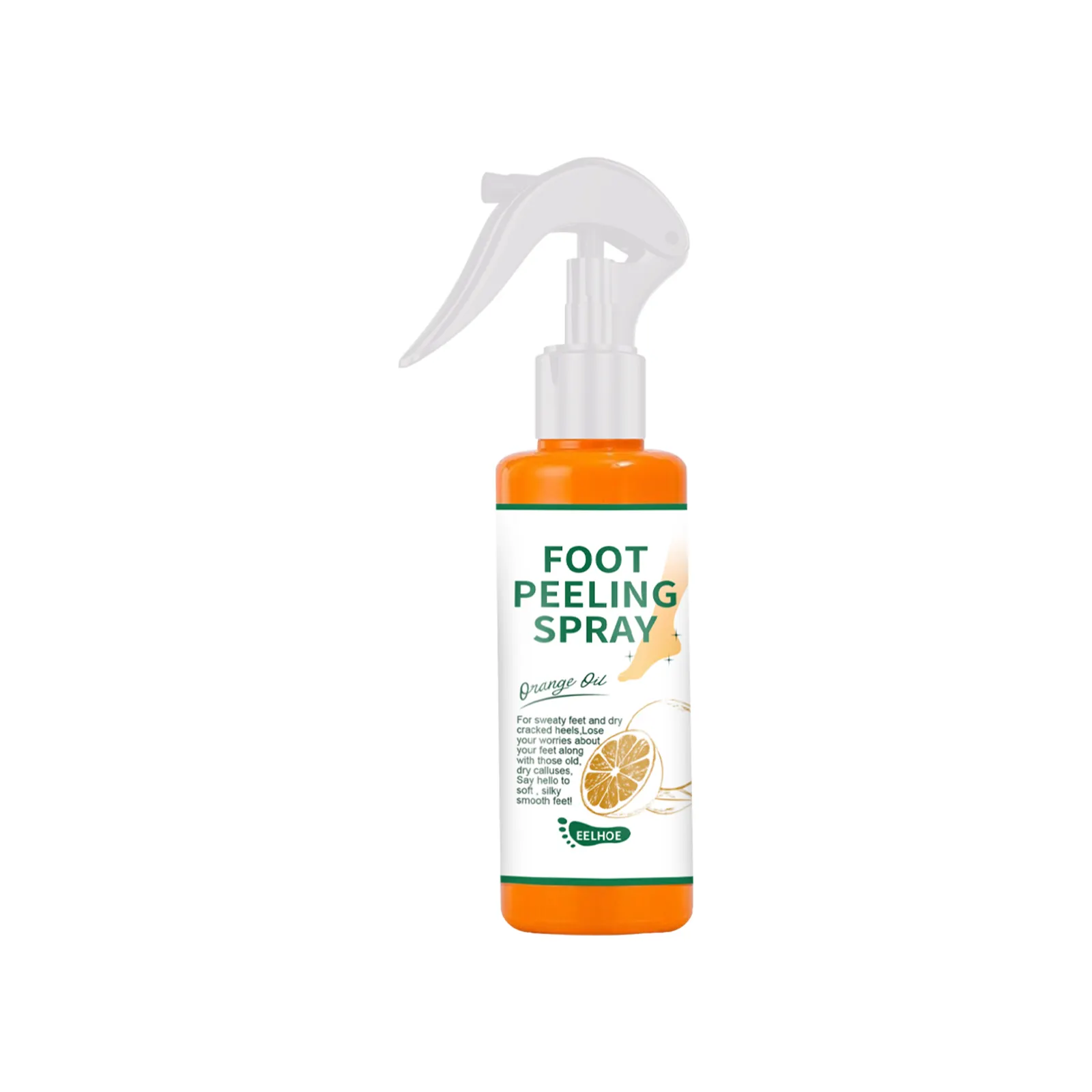 Exfoliërende Behandeling Spray Voet Eelt Hiel Elleboog Knie Exfoliërende Dode Huid Groene Thee Citrus Smaak Voetverzorging Spray