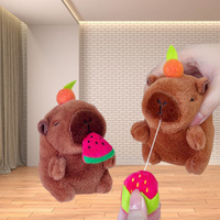 Pendentif en peluche Capybara pleurant le plus vendu, jouet rotatif en forme de coquille de tortue, breloque de sac, rembourrage en coton PP, pour les plus de 14 ans, vente en gros