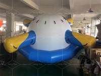 Jeu de parc aquatique d'été Jouet gonflable flottant Saturne Jouet gyroscopique personnalisé Jouet d'eau Saturne