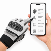 Gants de moto OEM/ODM avec protection contre les chocs en fibre de carbone, adaptés à une utilisation sur les motos et les motos tout-terrain.
