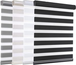 Điều khiển thông minh điện hai lớp rèm cửa sổ dễ dàng để cài đặt kép Zebra bóng râm nhà thông minh Zebra mù cho cửa sổ - Product Image 6