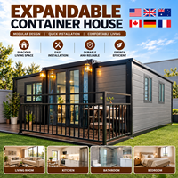 Maison conteneur extensible de 40 pieds prête pour les vacances, isolation thermique, maison préfabriquée en conteneur pour location de vacances